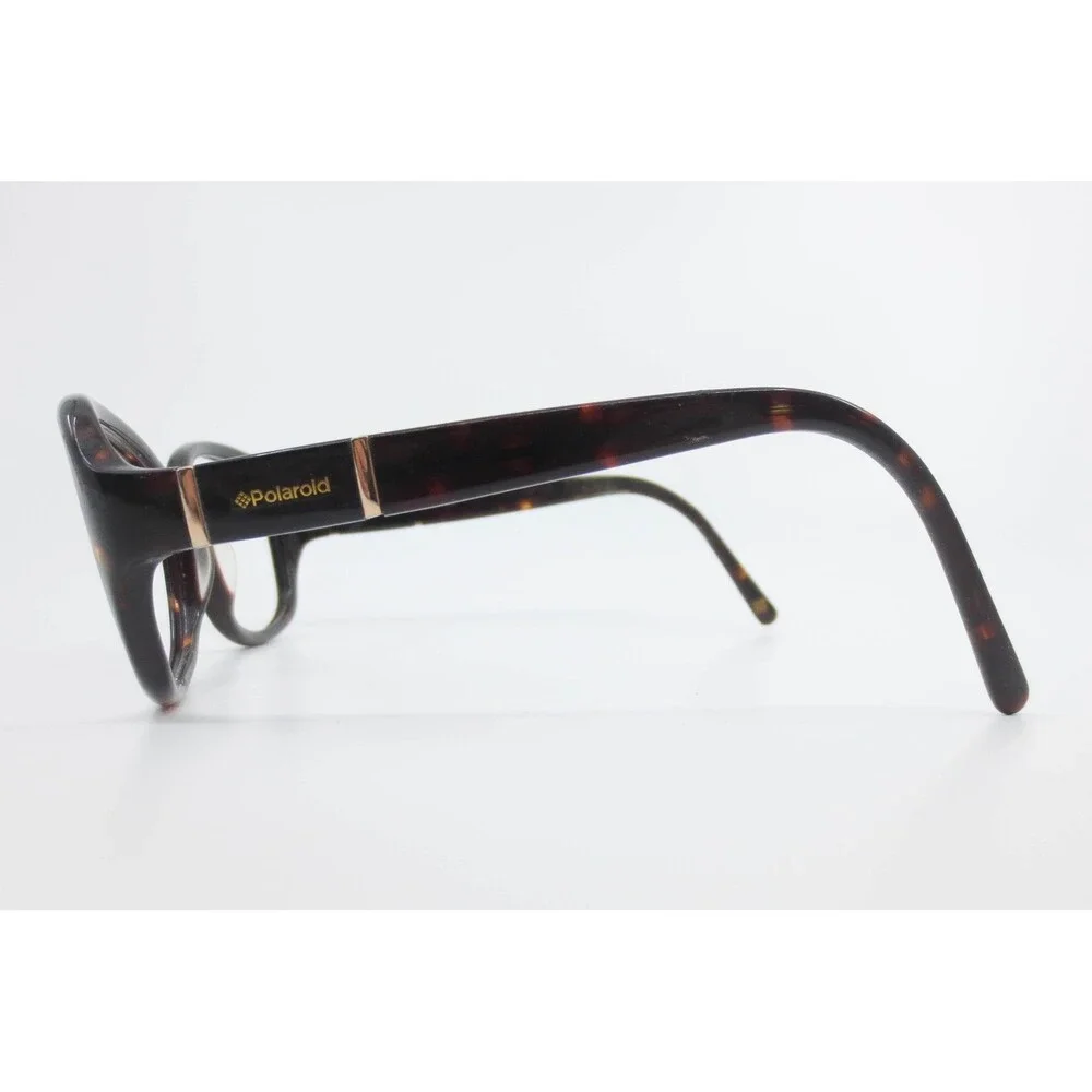 Polaroid V8408H REH87 Tortoise Oval Eyeglass Frames 56-15-130 Dark Brown Gold